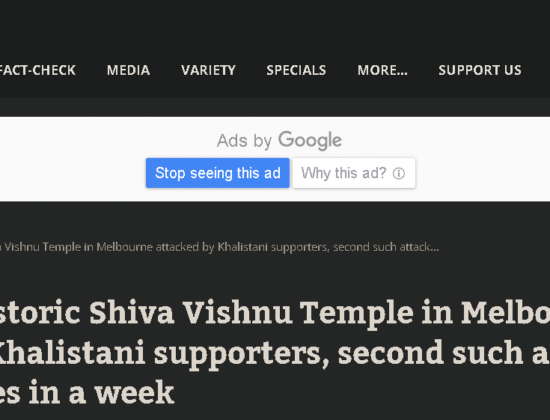 Another Hindu temple vanadalized by Khalistani supporters [ Melbourne, Australia ]