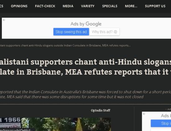 Khalistan supporters raise anti-Hindu & anti-India chants outside Indian Consulate [ Brisbane, Australia ]