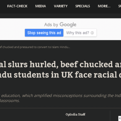 Hindu students being bullied by Muslim classmates to convert to Islam; subjected to racism, abuse & such hatred [ London, United Kingdom ]
