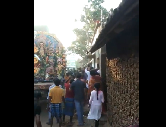 Muslims pelt stones at Maa Durga immersion procession at Birbhum [ West Bengal, India ]