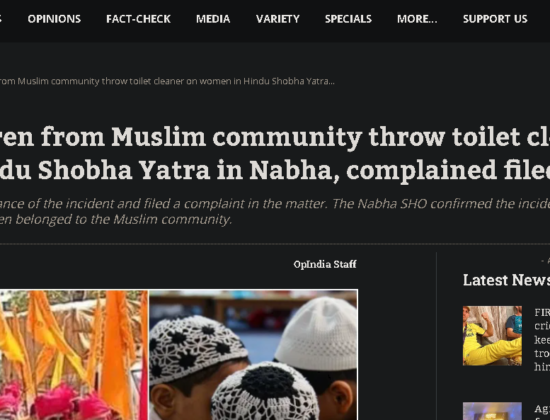 Muslim children throw toilet cleaner at the Khatu Sham Yatra [ Punjab, India ]
