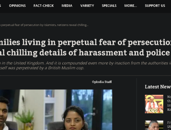 She’d had dog poo put through her letter box, she and her husband’s cars had been keyed, they’d been spat at, and a whole host of other things:” horrors experienced by the Hindus [ London, UK ]