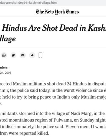 Nadimarg Massacre 2003 [Jammu & Kashmir, India]
