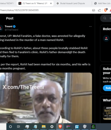 Fake Jihadi Doctor Mohd Farahim Murders Hindu [Meerut, Uttar Pradesh]