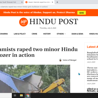 Islamists raped two minor Hindu girls [Dudhnoi, Assam]