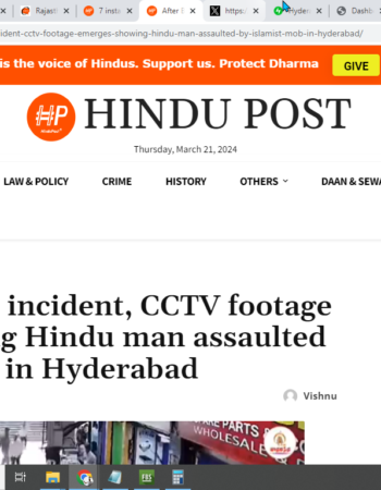 Hindu Shopkeeper Assaulted by Islamist Mob [Hyderabad, Telangana]