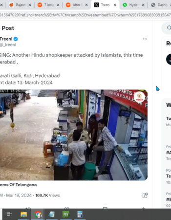Hindu Shopkeeper Assaulted by Islamist Mob [Hyderabad, Telangana]