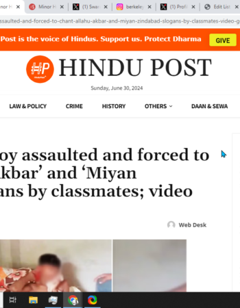 Minor Hindu Boy Assaulted and Forced to Chant Islamic Slogans by Classmates [Motipur, Bihar]