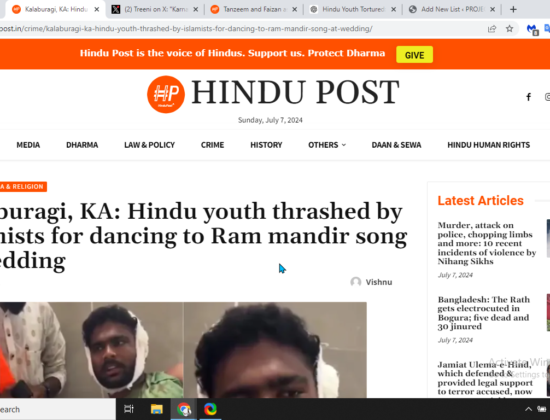 Hindu Youth Brutally Assaulted by Islamist Group for Dancing to Ram Mandir Song [Kalaburagi, Karnataka]